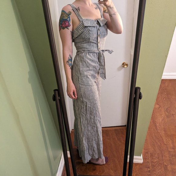 American Eagle Outfitters striped Jumpsuit - Picture 6 of 9